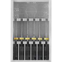 Hedström reszelő 174, fekete, 25 mm ISO 008, 6 darab