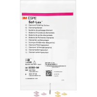 Sof-Lex™ Finier- und Polierräder - Intro Kit 5 Finierräder bézs, 5 Polierräder rózsaszín, 1 Step-By-Step Karte - 5092-IM