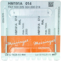 Endo Access Bur 191, endo-fúró, RAL, piros, Ø 1,4 mm, 31 mm, 2 darab