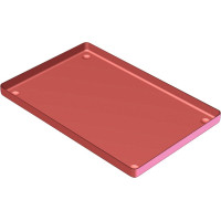 ALUMINIUM TRAY - 1 db, Tray piros 28 x 18 cm - PN181450-3