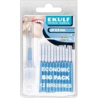 EKULF Interdentalbürsten ph Packung 12 darab, blau, Ø 0,8 mm