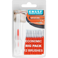 EKULF Interdentalbürsten ph Packung 12 darab, rot, Ø 0,5 mm