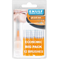 EKULF Interdentalbürsten ph Packung 12 darab, orange, Ø 0,45 mm