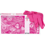 STYLE SERIES Nitril - 100 darabos csomag, púdermentes, fuchsia, S - GLOBN29-AKZ-FU-S01