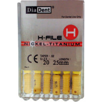 NiTi Hedstroem Files Packung 6 darab, 25 mm ISO 020