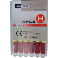 NiTi Hedstroem Files - Pack 6 db 25 mm-es, ISO 025