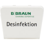 Wandspender plus - 1 db, Clip fehér, mit Aufdruck 'Desinfektion' - 1419042