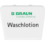 Wandspender plus - 1 db, Clip fehér, mit Aufdruck 'Waschlotion' - 1419041