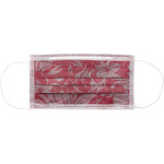 Monoart® Mundschutz Flower - Spenderbox 50 db mit Gummizug, weinrot - 217126