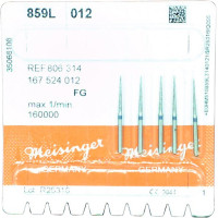 Diamanten 859L, gyémántcsiszoló, kék, ISO 012, FG, 5 darab
