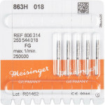 Diamanten 863 Packung 5 Diamanten, fekete ISO 018, FG