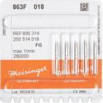 Diamanten 863, gyémántcsiszoló, piros, ISO 018, FG, 5 darab Diamanten 863, gyémántcsiszoló, piros, ISO 018, FG, 5 darab