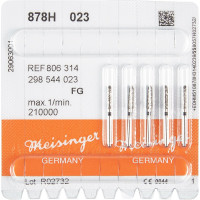 Diamanten 878, gyémántcsiszoló, fekete, ISO 023, FG, 5 darab