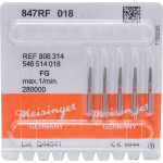 Diamanten 847R, gyémántcsiszoló, piros, ISO 018, FG, 5 darab