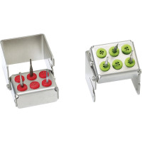 PLUG IN, fúrótartó, sárga, magasság 30 mm, 6 lyuk, 1 darab