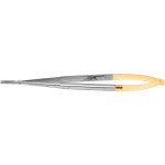 Micro-Nadelhalter TC - mikro túfogó, 18 cm, kerek sima nyél, egyenes
