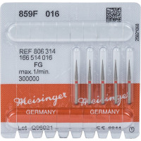 Diamanten 859, gyémántcsiszoló, piros, ISO 016, FG, 5 darab
