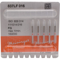 Diamanten 837L, gyémántcsiszoló, piros, ISO 016, FG, 5 darab