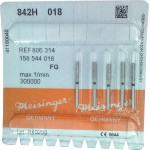 Diamanten 842, gyémántcsiszoló, fekete, ISO 018, FG, 5 darab