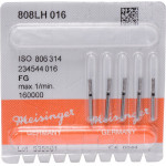 Diamanten 808L, gyémántcsiszoló, fekete, ISO 016, FG, 5 darab