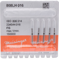 Diamanten 808L, gyémántcsiszoló, fekete, ISO 016, FG, 5 darab