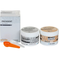 PRESIDENT The Original Knetmasse - csomag 300 ml Base, 300 ml Katalysator, gyors putty lágy - 60022166