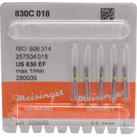 Diamanten 830, gyémántcsiszoló, sárga, ISO 018, FG, 5 darab