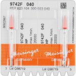 Diamantpolierer 9742, gyémánt-kerámia-polírozó, rózsaszín ISO 040, HP, 2 darab