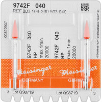 Diamantpolierer 9742, gyémánt-kerámia-polírozó, rózsaszín ISO 040, HP, 2 darab