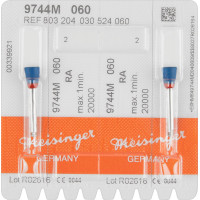 Diamantpolierer 9744, gyémánt-kerámia-polírozó, kék, ISO 060, RA, 2 darab