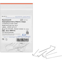 Noninium® Adamsklammern, 10 darabos csomag, Länge 11 mm