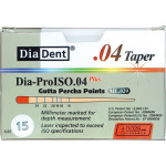 DiaDent® Dia-Pro Guttaperchaspitzen - Packung 60 Stück Taper.04, ISO 015 - ML158603 DiaDent® Dia-Pro Guttaperchaspitzen - Packung 60 Stück Taper.04, ISO 015 - ML158603
