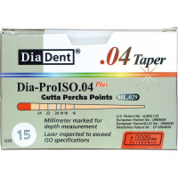DiaDent® Dia-Pro Guttaperchaspitzen - Packung 60 Stück Taper.04, ISO 015 - ML158603