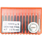 TITANIUM Dentine Stifte szett, fekete, 0,75 mm, 12 darab TITANIUM Dentine Stifte szett, fekete, 0,75 mm, 12 darab
