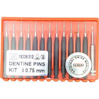 TITANIUM Dentine Stifte szett, fekete, 0,75 mm, 12 darab TITANIUM Dentine Stifte szett, fekete, 0,75 mm, 12 darab
