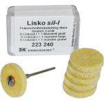 Liskosil-l Packung 6 Polierscheiben, 1 Mandrell
