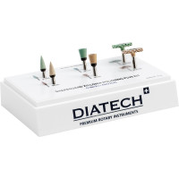 DIATECH ShapeGuard - Zirconia Polishing Plus Kit 6 Polierer (9703RA, 9711RA, 97SG14RA, 9803RA, 9803RA, 9811RA, 98SG14RA)