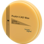 ProArt CAD Wax - Stück Ø 98,5 mm H 16 mm, gelb - 686320