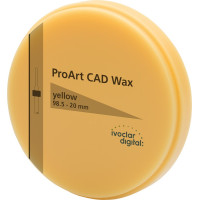 ProArt CAD Wax - Stück Ø 98,5 mm H 16 mm, gelb - 686320