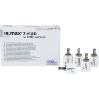 IPS e.max ZirCAD for CEREC/Inlab Packung 5 Blöcke LT A3 C17