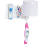 Dental szett, complete Packung Otto (1 Zahnbürste, 1 Zahnputzuhr mit Halter) pink