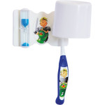 Dental szett, complete Packung Ritter (1 Zahnbürste, 1 Zahnputzuhr mit Halter) kék