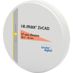 IPS e.max® ZirCAD LT - Stück Ø 98,5 mm H 10 mm, sun chroma LT - 686817