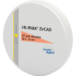 IPS e.max® ZirCAD LT - Stück Ø 98,5 mm H 20 mm, sun chroma LT - 686852