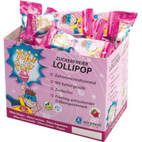 XyliPOP® Lollipop - Packung 50 Stück Erdbeere