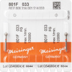 Diamanten 801, gyémántcsiszoló, piros, ISO 033, FG, 2 darab