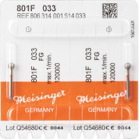 Diamanten 801, gyémántcsiszoló, piros, ISO 033, FG, 2 darab