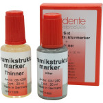 Keramikstrukturmarker Packung 20 ml Flasche ezüst, 20 ml Flasche Verdünner Keramikstrukturmarker Packung 20 ml Flasche ezüst, 20 ml Flasche Verdünner