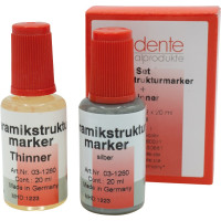 Keramikstrukturmarker Packung 20 ml Flasche ezüst, 20 ml Flasche Verdünner