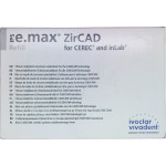 IPS e.max ZirCAD for CEREC/Inlab - Packung 3 Stück LT BL B45